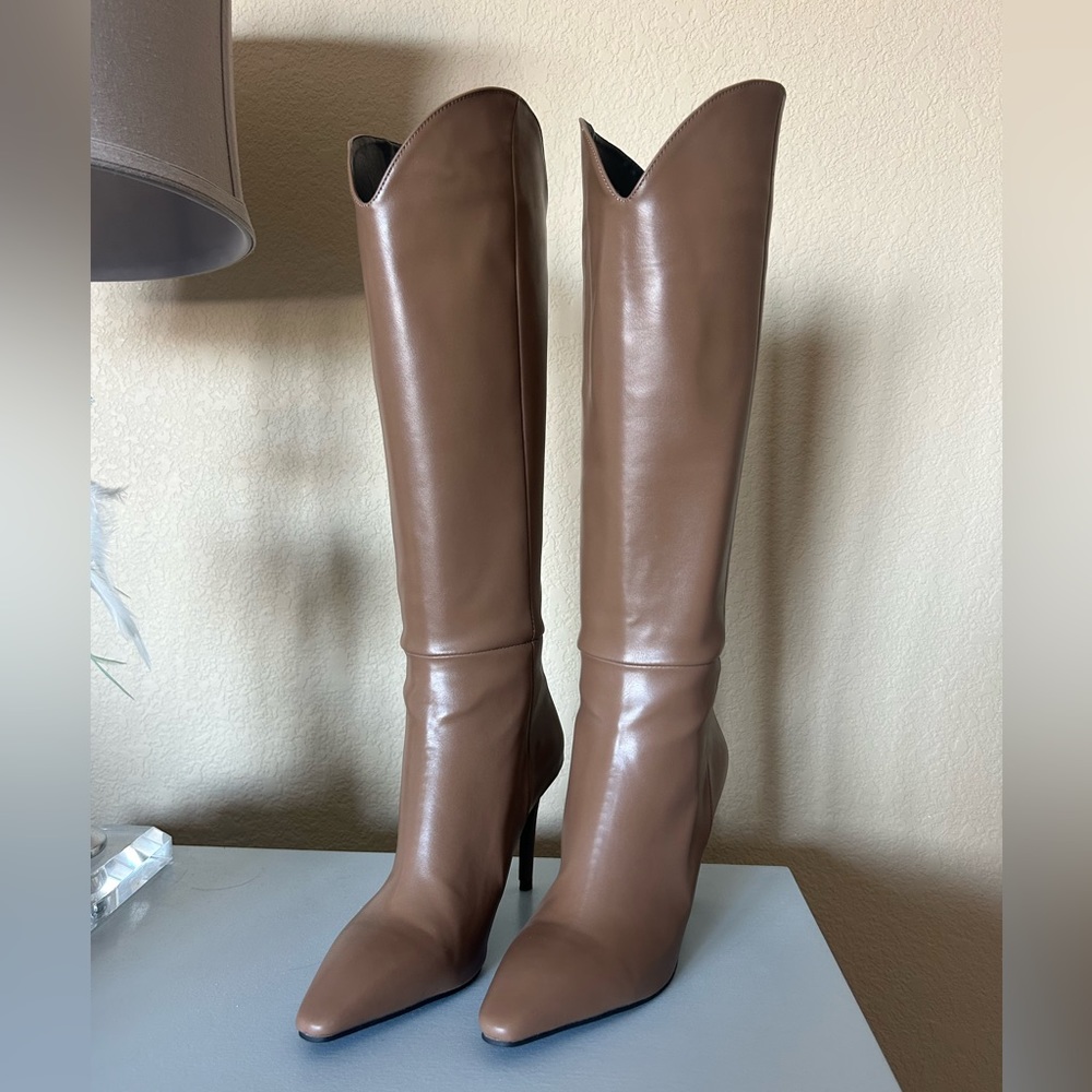 Brand new! Taupe long boots